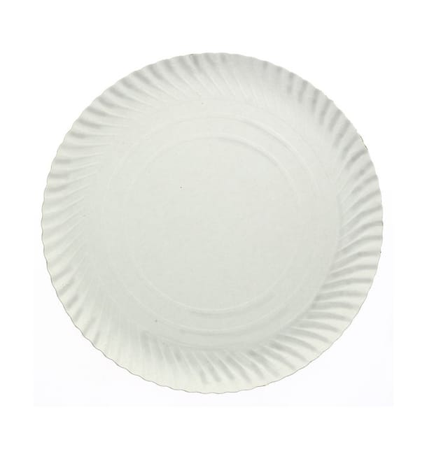 Plato de Carton Redondo Blanco 350 mm (50 Uds) Plato de Carton Redondo Blanco 350 mm (50 Uds)