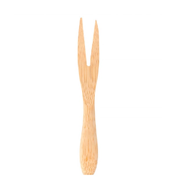 Minitenedor de Bambu Degustacion 9cm (50 Uds) Minitenedor de Bambu Degustacion 9cm (50 Uds)