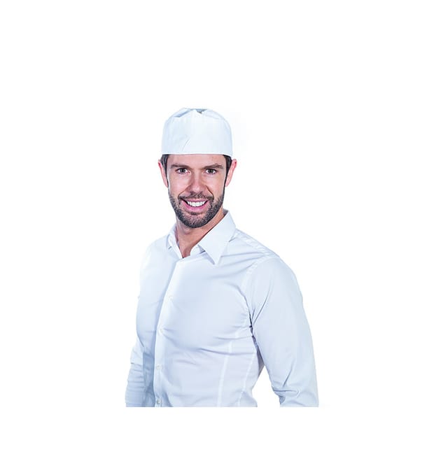Gorro Cocinero Rejilla Algodón Blanco (25 Uds) Gorro Cocinero Rejilla Algodón Blanco (25 Uds)