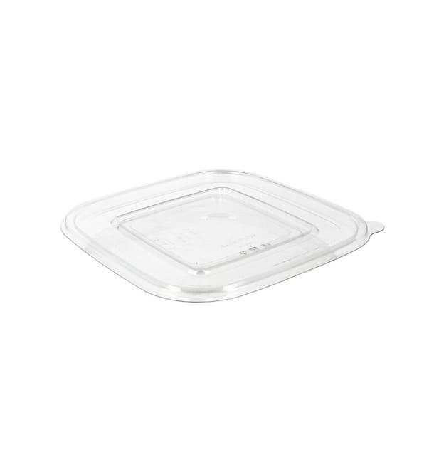 Tapa Plana Plástico para Bol PET 190x190mm (50 Uds) Tapa Plana Plástico para Bol PET 190x190mm (50 Uds)
