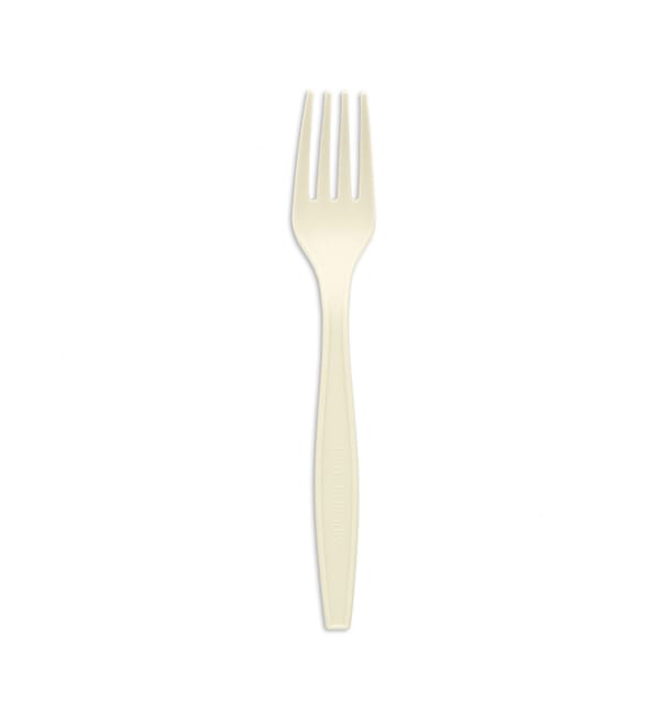 Tenedor en Almidón de Maíz CPLA Blanco 17,5cm (50 Uds) Tenedor en Almidón de Maíz CPLA Blanco 17,5cm (50 Uds)