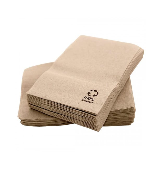 Servilletas de Papel Miniservis Eco Kraft 17x17cm (200 Uds) Servilletas de Papel Miniservis Eco Kraft 17x17cm (200 Uds)