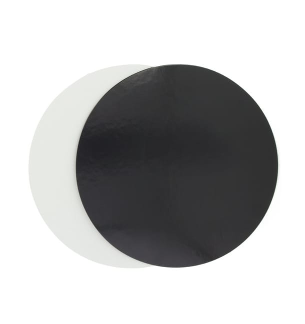Disco de Carton Negro y Blanco 260 mm (200 Uds) Disco de Carton Negro y Blanco 260 mm (200 Uds)