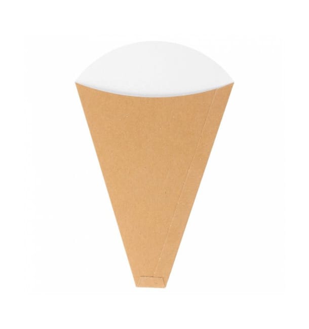 Cono Kraft "Crêpes" 12x2,5x19cm 300g/m2 (2000 Uds) Cono Kraft "Crêpes" 12x2,5x19cm 300g/m2 (2000 Uds)