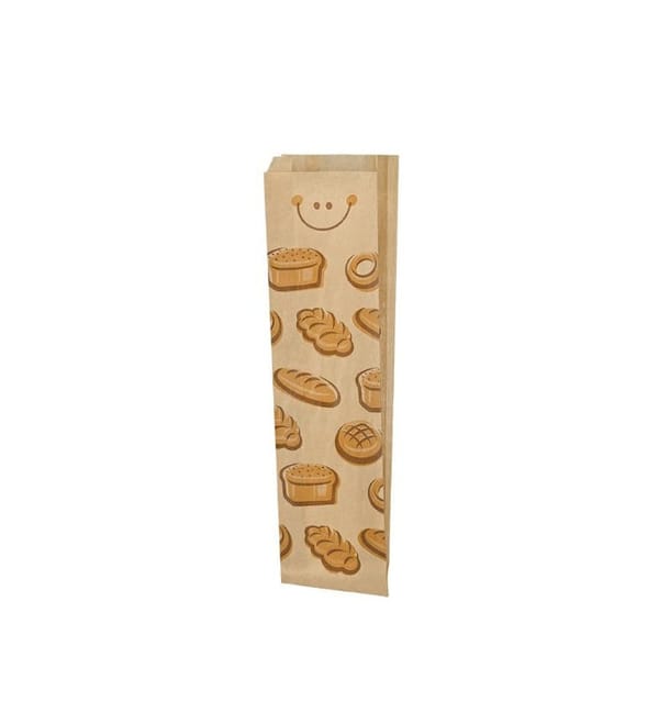 Bolsa de Papel Kraft "Panes" 9+3x51cm (1000 Uds) Bolsa de Papel Kraft "Panes" 9+3x51cm (1000 Uds)