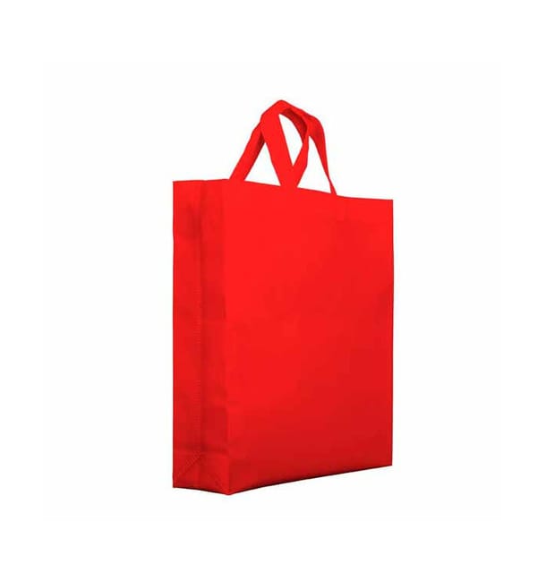 Bolsa Tela TNT PREMIUM Asa Corta Rojo 25+10x30cm (25 Uds) Bolsa Tela TNT PREMIUM Asa Corta Rojo 25+10x30cm (25 Uds)
