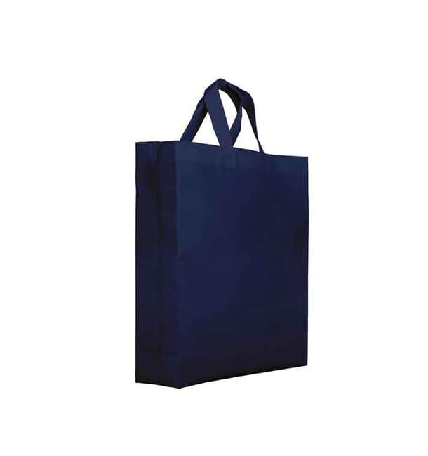 Bolsa Tela TNT PREMIUM Asa Corta Azul Marino 25+10x30cm (25 Uds) Bolsa Tela TNT PREMIUM Asa Corta Azul Marino 25+10x30cm (25 Uds)