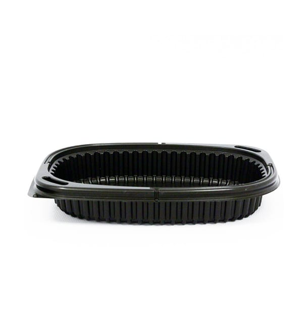 Envase Rectangular PP Negro 400ml 190x140x32mm (40 Uds) Envase Rectangular PP Negro 400ml 190x140x32mm (40 Uds)