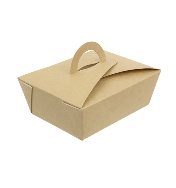 Caja de Menu Kraft 131x131x115mm (25 Uds) Caja de Menu Kraft 131x131x115mm (25 Uds)