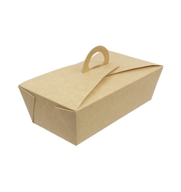Caja de Menu Kraft 131x131x115mm (25 Uds) Caja de Menu Kraft 131x131x115mm (25 Uds)
