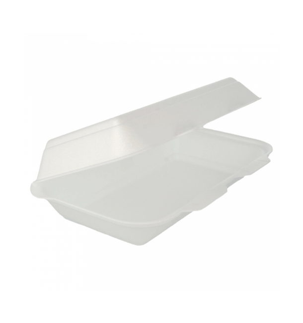 Envase Foam LunchBox Blanco 240x155x70mm (125 Uds) Envase Foam LunchBox Blanco 240x155x70mm (125 Uds)