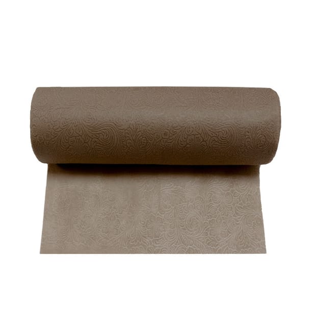 Mantel Rollo TNT Plus Marrón 1,2x45m 60g P40cm (6 Uds) Mantel Rollo TNT Plus Marrón 1,2x45m 60g P40cm (6 Uds)