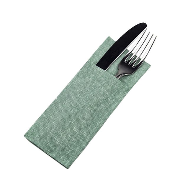 Servilleta Portacubiertos de Papel Vaquero Verde 30x40cm (30 Uds) Servilleta Portacubiertos de Papel Vaquero Verde 30x40cm (30 Uds)