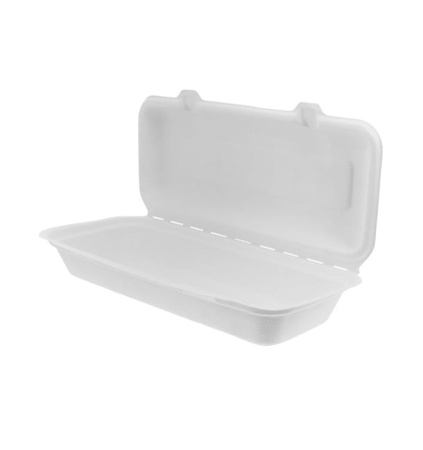 Envase Panini Caña de Azúcar Blanco 290x273x37,5mm (200 Uds) Envase Panini Caña de Azúcar Blanco 290x273x37,5mm (200 Uds)