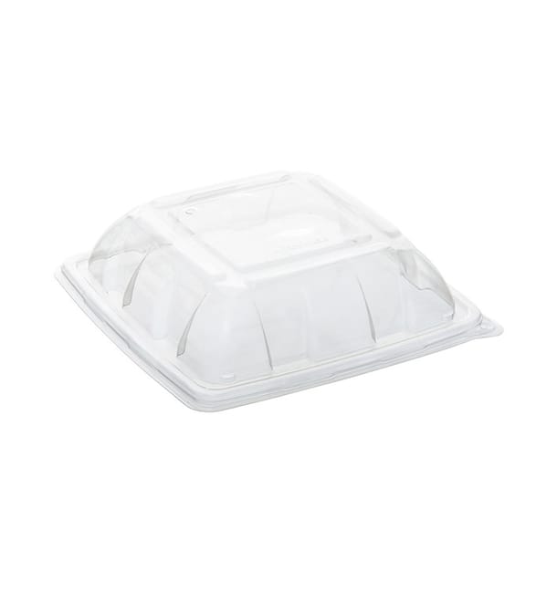 Tapa de Plastico PP Cúpula para Envase de 230x230mm (50 Uds) Tapa de Plastico PP Cúpula para Envase de 230x230mm (50 Uds)