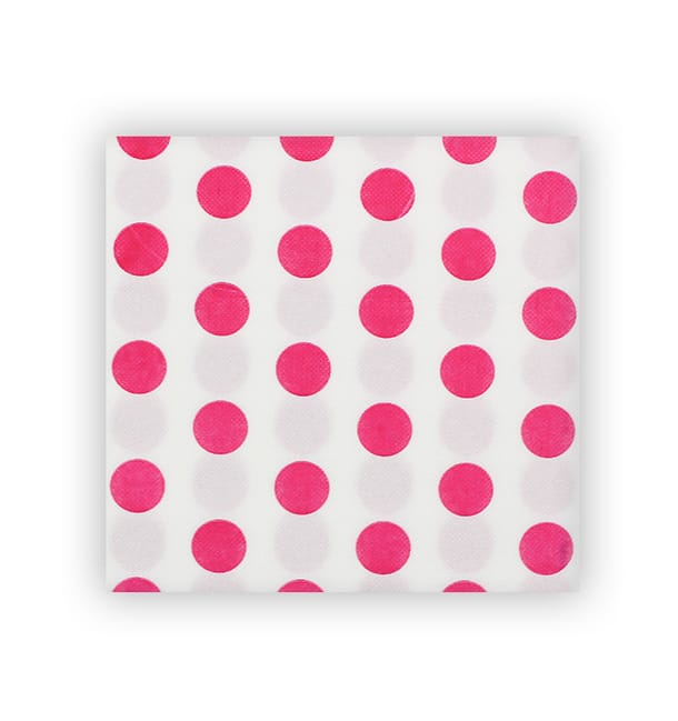 Servilleta Papel "Lunares Fucsia" Punta-Punta 40x40cm (50 Uds) Servilleta Papel "Lunares Fucsia" Punta-Punta 40x40cm (50 Uds)