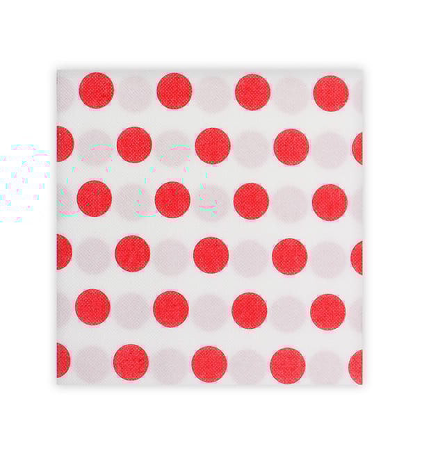 Servilleta Papel "Lunares Rojos" Punta-Punta 40x40cm (50 Uds) Servilleta Papel "Lunares Rojos" Punta-Punta 40x40cm (50 Uds)