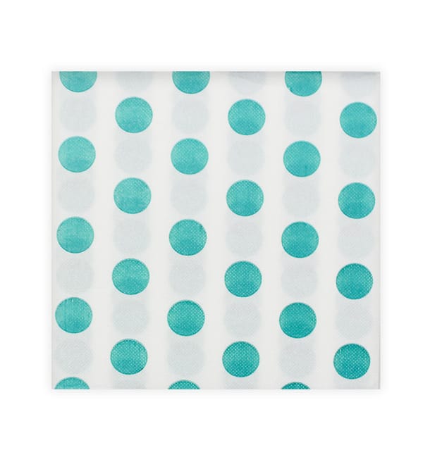 Servilleta Papel "Lunares Turquesa" Punta-Punta 40x40cm (600 Uds) Servilleta Papel "Lunares Turquesa" Punta-Punta 40x40cm (600 Uds)