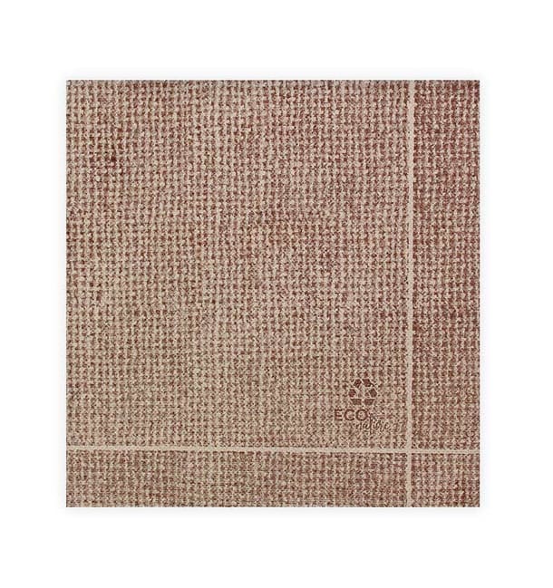 Servilleta Papel "Arpillera" Kraft Punta-Punta 40x40cm (600 Uds)