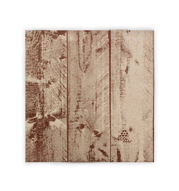 Servilleta Papel "Madera" Kraft Punta-Punta 40x40cm (50 Uds) Servilleta Papel "Madera" Kraft Punta-Punta 40x40cm (50 Uds)