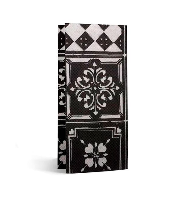 Servilleta Papel 1/8 33x40cm "Alhambra" Negro Punta-Punta (2000 Uds) Servilleta Papel 1/8 33x40cm "Alhambra" Negro Punta-Punta (2000 Uds)