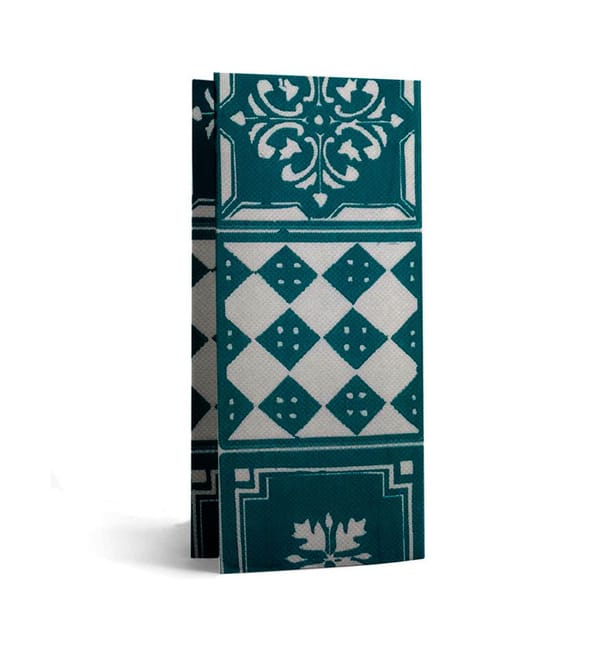 Servilleta Papel 1/8 33x40cm "Alhambra" Turquesa Punta-Punta (50 Uds) Servilleta Papel 1/8 33x40cm "Alhambra" Turquesa Punta-Punta (50 Uds)