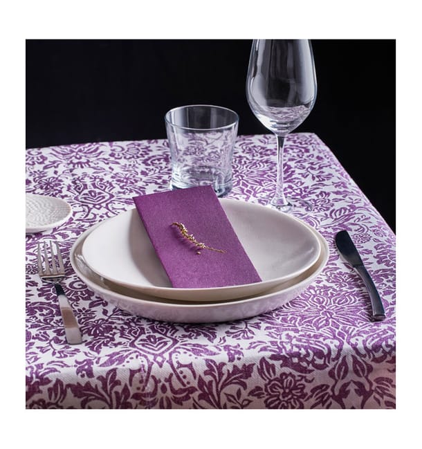 Mantel Rollo Airlaid 1,2x25m "Versalles" Berenjena 50g/m² (1 Ud) Mantel Rollo Airlaid 1,2x25m "Versalles" Berenjena 50g/m² (1 Ud)