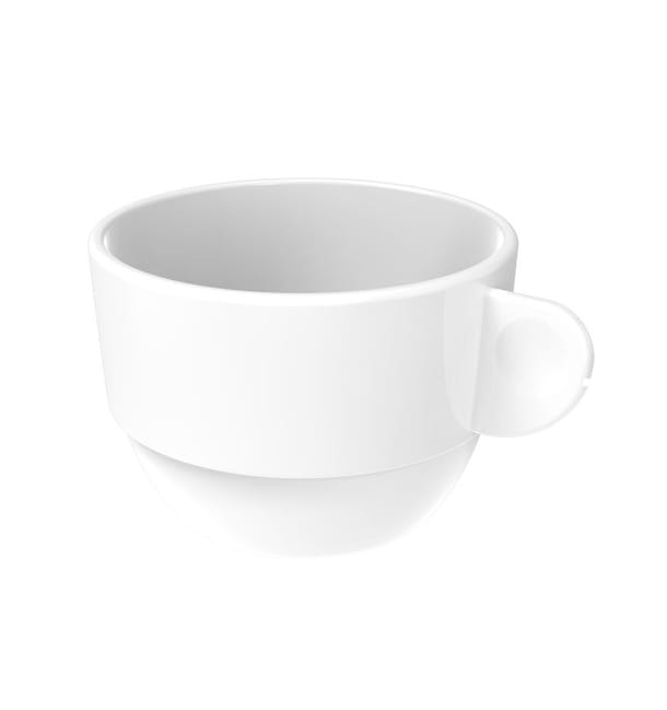 Taza Reutilizable SAN "Cappuccino" Blanco 166ml (36 Uds) Taza Reutilizable SAN "Cappuccino" Blanco 166ml (36 Uds)