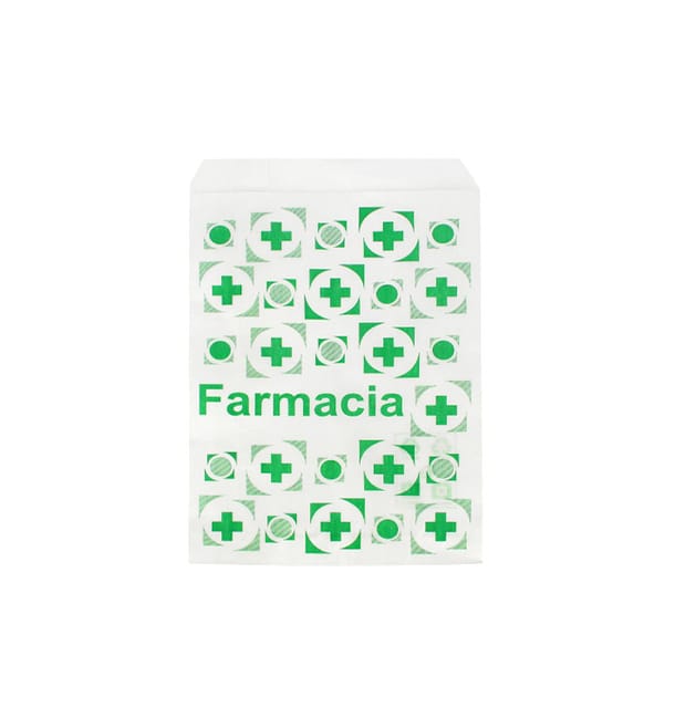 Bolsa de Papel Blanca Farmacia 12+6x20cm (250 Uds) Bolsa de Papel Blanca Farmacia 12+6x20cm (250 Uds)