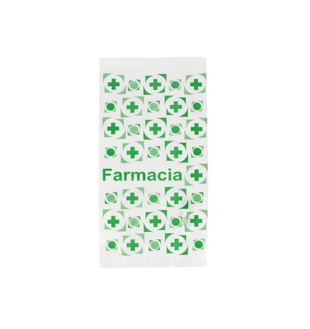 Bolsa de Papel Blanca Farmacia 14+7x28cm (250 Uds) Bolsa de Papel Blanca Farmacia 14+7x28cm (250 Uds)