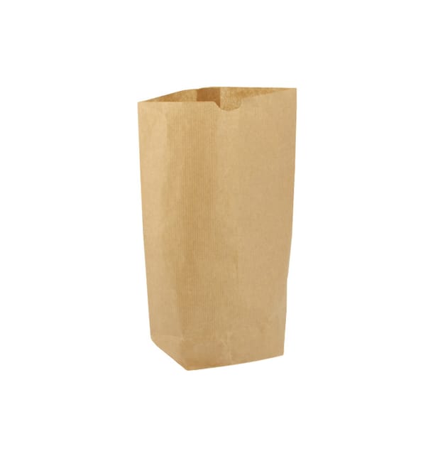 Bolsa de Papel Cilíndrica con Base Hexagonal Kraft 19x26cm (50 Uds) Bolsa de Papel Cilíndrica con Base Hexagonal Kraft 19x26cm (50 Uds)