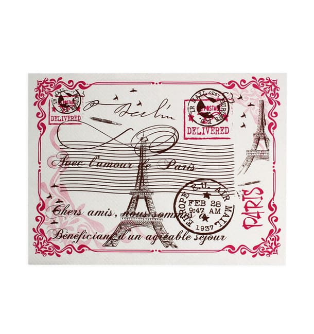 Mantel Individual de Papel Blanco "Paris" 30x40cm 40g/m² (1.000 Uds)