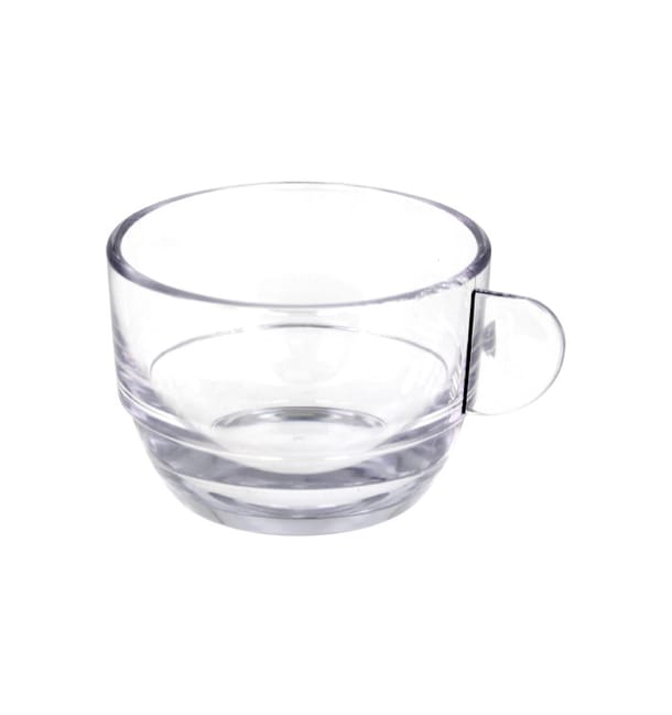 Taza Reutilizable SAN "Cappuccino" Transparente 166ml (6 Uds) Taza Reutilizable SAN "Cappuccino" Transparente 166ml (6 Uds)