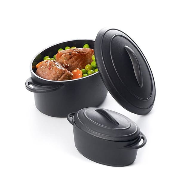 Cazuela Degustacion Negro con Tapa 300ml (4 Uds) Cazuela Degustacion Negro con Tapa 300ml (4 Uds)