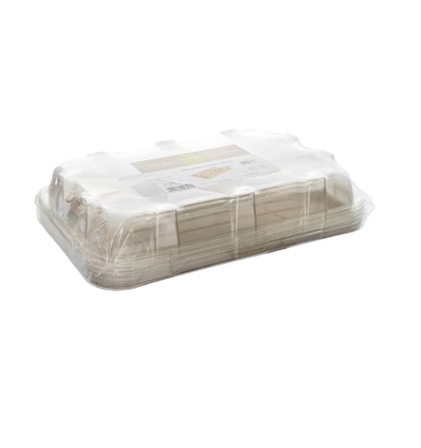 Bandeja Caña de Azúcar con tapa 46x30x11cm (25 Uds) Bandeja Caña de Azúcar con tapa 46x30x11cm (25 Uds)