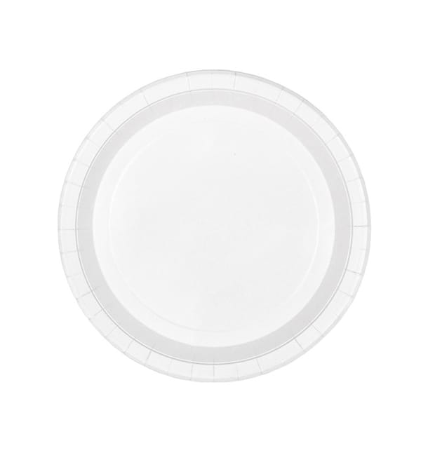 Plato de Carton Redondo Blanco Ø26cm 200g/m² (350 Uds)