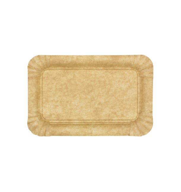 Bandeja de Cartón Kraft "Flower" 12x19cm 295g/m² (750 Uds) Bandeja de Cartón Kraft "Flower" 12x19cm 295g/m² (750 Uds)