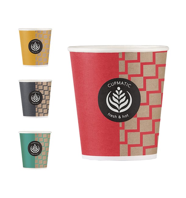 Vaso Carton Cupmatic 9Oz/280ml Ø8,0cm (50 Uds) Vaso Carton Cupmatic 9Oz/280ml Ø8,0cm (50 Uds)