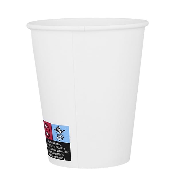 Vaso Cartón ECO 8 Oz/240ml Blanco Ø8cm (50 Uds) Vaso Cartón ECO 8 Oz/240ml Blanco Ø8cm (50 Uds)