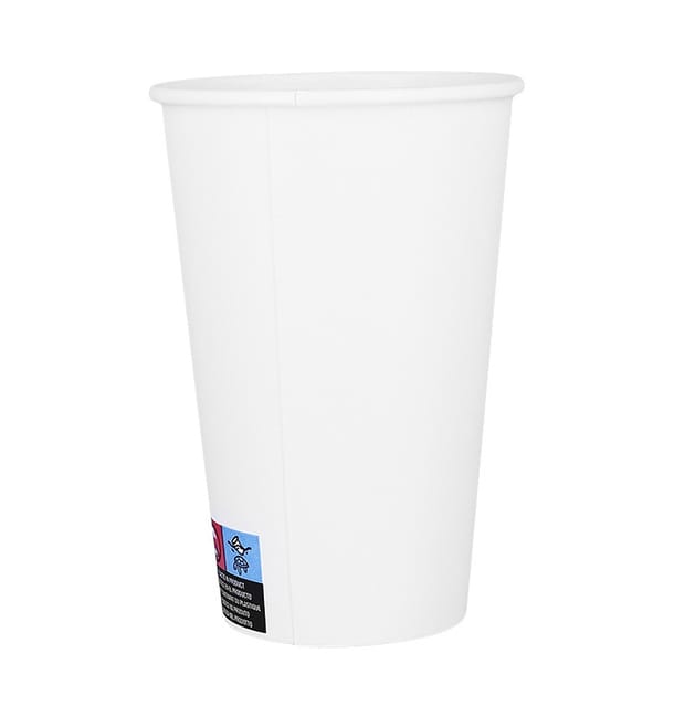 Vaso Cartón ECO 16 Oz/480ml Blanco Ø9cm (50 Uds) Vaso Cartón ECO 16 Oz/480ml Blanco Ø9cm (50 Uds)