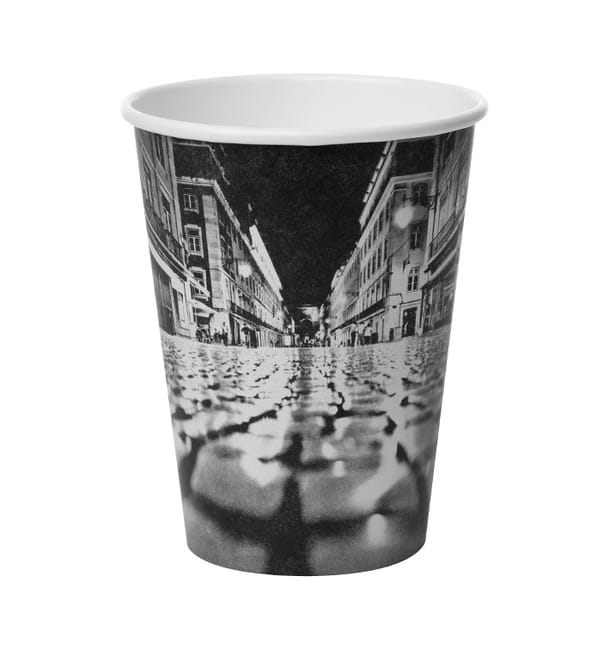 Vaso Cartón 12 Oz/360ml "Parisian" Ø8,9cm (1.000 Uds) Vaso Cartón 12 Oz/360ml "Parisian" Ø8,9cm (1.000 Uds)