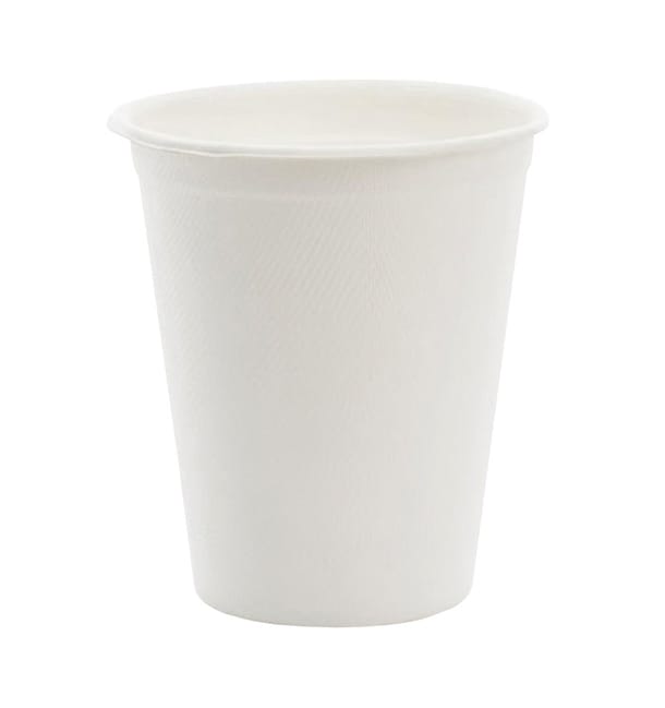 Vaso de Caña de Azucar Blanco 260ml (10 Uds)