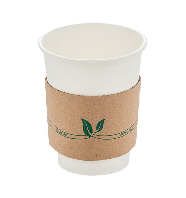 Funda para Vasos de Cartón Corrugada 12 y 20 Oz (1.000 Uds) Funda para Vasos de Cartón Corrugada 12 y 20 Oz (1.000 Uds)