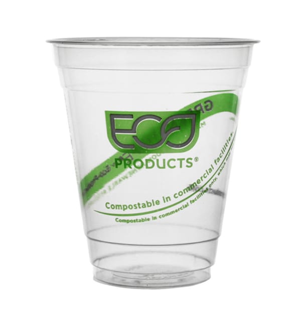 Vaso Almidón de Maíz PLA "Green Stripe" 205ml (2.000 Uds) Vaso Almidón de Maíz PLA "Green Stripe" 205ml (2.000 Uds)