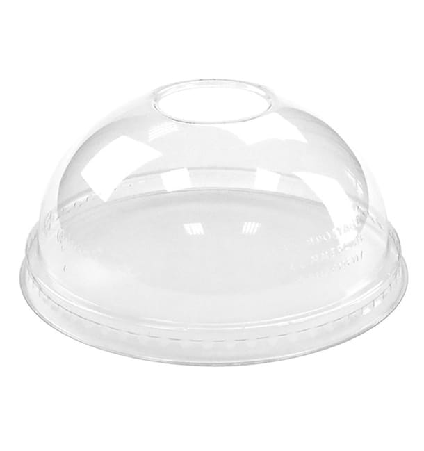 Tapa Cúpula Agujero PLA Vaso 265,355,590ml (1.000 Uds) Tapa Cúpula Agujero PLA Vaso 265,355,590ml (1.000 Uds)