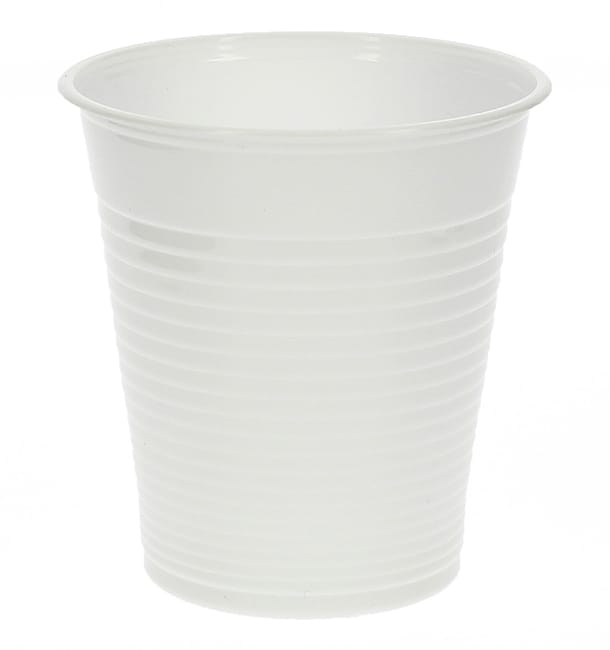 Vaso de Plastico PP Blanco 200 ml (100 Unidades)