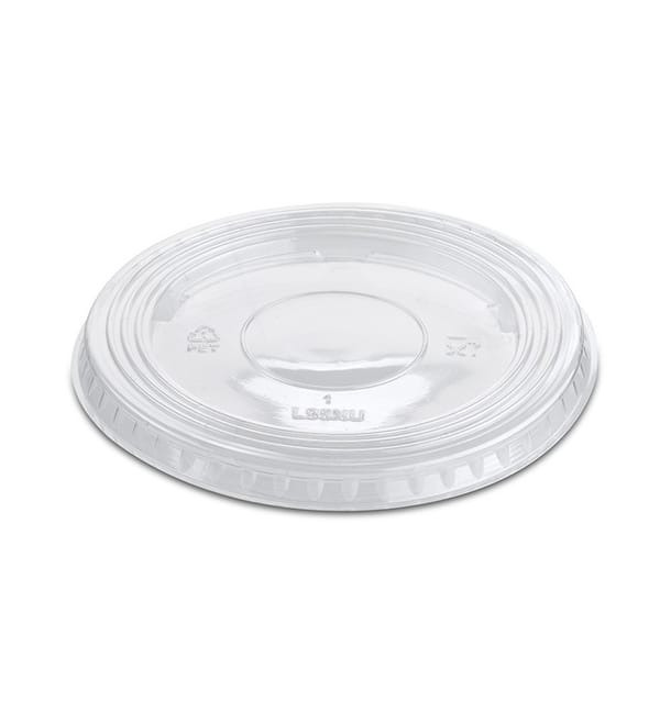 Tapa Plana Cerrada PET Cristal Ø9,4cm (100 Uds) Tapa Plana Cerrada PET Cristal Ø9,4cm (100 Uds)