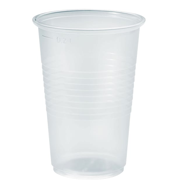 Vaso de Plastico PP Transparente 230ml Ø7,0cm (100 Uds)