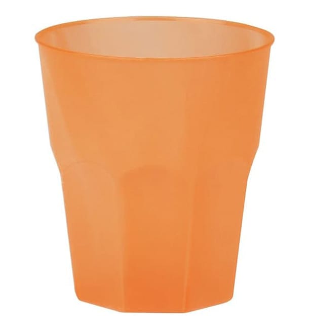 Vaso de Plastico "Frost" Naranja PP 270ml (20 Uds)