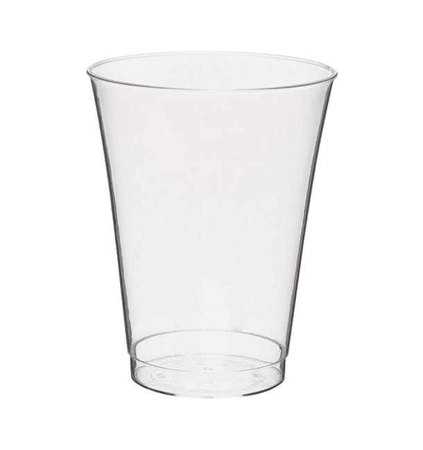 Vaso de Plastico PS Inyectado Transparente 330ml (25 Uds)